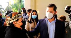 Antes de la posesión el presidente electo compartió un desayuno con autoridades de Viña del Mar. FOTO: TOMADA DE TWITTER @GABRIELBORIC.