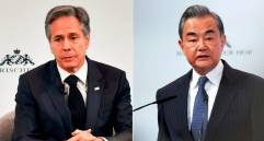 El secretario de Estado de Estados Unidos, Anthony Blinken, se reunió con su par de China, Wang Yi. FOTOS: EFE