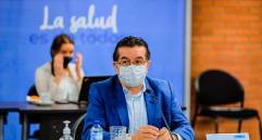 Fernando Ruiz, ministro de salud, anunció a principios de enero de 2021 la creación de Mi Vacuna. Foto: Colprensa. 