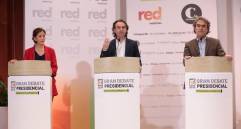 íngrid Betancourt, Federico Gutiérrez y Sergio Fajardo FOTO CARLOS VELÁSQUEZ