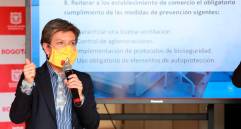 Claudia López anunció que se declarará alerta roja hospitalaria desde mañana y se entrará en confinamiento general desde este jueves. FOTO Colprensa.