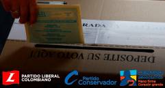 El Centro Democrático y los partidos Liberal y Conservador obtuvieron la mayor cantidad de votos. El Pacto también logró su cuota. FOTO Edwin Bustamante