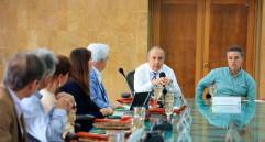 Imagen de la junta directiva 516 del Metro de Medellín, la primera a la que asistió el ministro de Transporte, Guillermo Reyes. FOTO: Cortesía