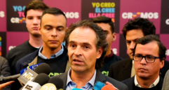El exmandatario dijo tener “una responsabilidad con Medellín”, asegurando que vive un momento difícil “marcado por la corrupción, la politiquería, el clientelismo y un abandono total”. FOTO: PRENSA FEDERICO GUTIÉRREZ