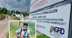 Manuel Alonso Villegas cumplía su reincoporación en el ETCR Monte Redondo. FOTO CORTESÍA Y COLPRENSA