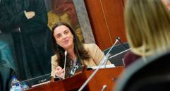 En la imagen la exministra de las TIC, Karen Abudinen. FOTO COLPRENSA