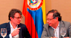 El presidente Gustavo Petro anunció en medio de una alocución la salida del ministro de Educación, Alejandro Gaviria. FOTO: Getty
