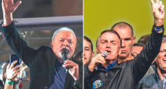 Lula se quedó con el 48,35% de los votos; Bolsonaro sorprendió aunque no era favorito. FOTO GETTY