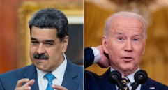 Los presidentes de Venezuela y Estados Unidos, Nicolás Maduro y Joe Biden. FOTO EFE 