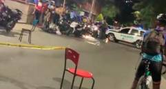 En esta esquina del barrio El Trapiche, en Bello, sucedió el ataque sicarial que terminó con la vida de alias “Hache”. FOTO: CORTESÍA DE GUARDIANES ANTIOQUIA.