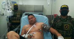 Alias Alex fue capturado en el hospital de Caucasia. FOTO: Cortesía. 