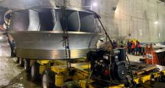 Este es el rodete, una pieza esencial para convertir la energía cinética del agua en electricidad. FOTO: CORTESÍA EPM.