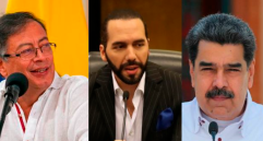 Gustavo Petro ocupa el puesto número cinco en la lista de aprobación ciudadana según la encuesta. Fotos: Presidencia y EFE. 