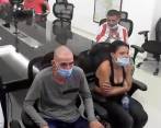 Estos son los cinco capturados en Medellín durante la audiencia de legalización de captura ante un juez de Cúcuta. FOTO: La Opinión (Cortesía).