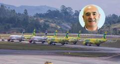 Sergio París, director de la Aerocivil, se refirió a la crisis desatada por el cese de Viva. FOTO CARLOS VELÁSQUEZ