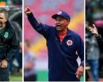 Hernán Darío Herrera, Carlos Paniagua y Alejandro Restrepo tuvieron un 2022 memorable. FOTOS: EL COLOMBIANO. 