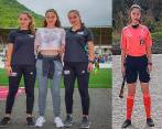 De izquierda a derecha, María Camila, Diana Isabel y Manuela Vásquez Franco, del colegio del departamento de Caldas. FOTO FOTO INSTAGRAM TRILLIZAS_VASQUEZ