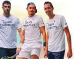 Nicolás Mejía, Juan Sebastián Cabal, Robert Farah, Cristian Rodríguez y Daniel Galán, el equipo Colombia. FOTO cortesía fedecoltenis