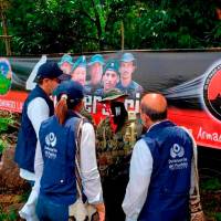Los jóvenes liberados ayer habían sido retenidos por el ELN en Yondó, Magdalena Medio. FOTO Cortesía