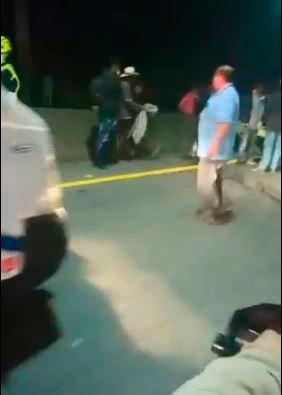 El accidente ocurrió en el kilómetro 45 de la Medellín-Bogotá. Foto: Captura de video. 