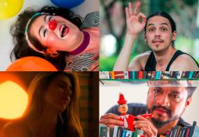 Carolina Chalarca Cortés, Daniel Baena Durán, Maritza Chávez Arbeláez y Juan Fernando Vanegas Vasco son cuatro de los artistas que le están dando vida al teatro de la ciudad. Fotos: cortesía