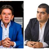 Luis Pérez y Julián Bedoya serían la dupla de candidatos con apoyo de Daniel Quintero y Gustavo Petro. Foto Cortesía