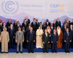 El presidente Gustavo Petro asistió a su primera Cumbre Climática de la ONU (COP 27) como jefe de Estado, pero no llegó para la foto oficial de los presidentes. FOTOS efe y cortesía presidencia