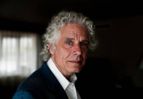 Steven Pinker estuvo en Medellín en septiembre de 2019. Foto: Archivo