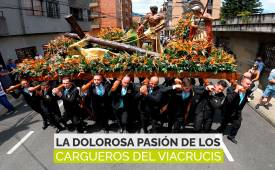 La dolorosa pasión de los cargueros del viacrucis