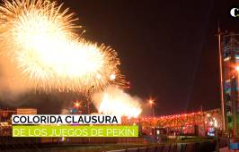Así fue la colorida clausura de los Juegos de Pekín