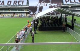 Comenzó el velorio de Pelé en el estadio del Santos