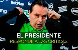 Presidente de Atlético Nacional se defiende ante las críticas por la eliminación
