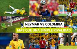Neymar vs. Colombia, más que una simple rivalidad