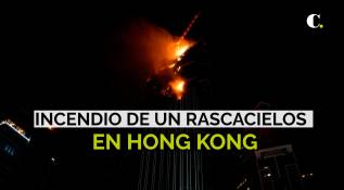 Incendio en un rascacielos de Hong Kong 
