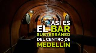 Así es el bar subterráneo del centro de Medellín
