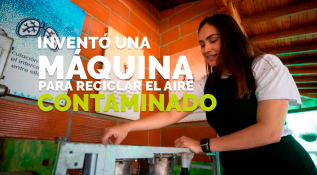Mariana Pérez, la joven que inventó la máquina para limpiar el aire contaminado