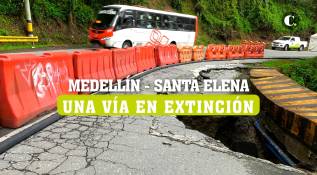 Medellín -Santa Elena, ¿una vía en extinción?