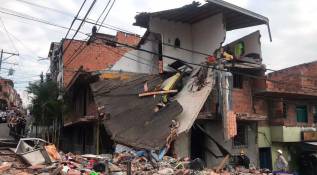 La explosión se presentó en la madrugada de este jueves. Foto Julio Herrera