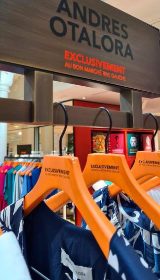 Así luce la sección de Otálora en Le Bon Marché en París. FOTO Cortesía
