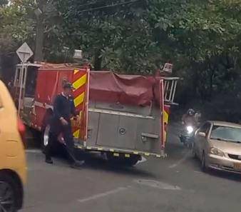 El incidente no dejó personas heridas. FOTO: Cortesía Denuncias Antioquia