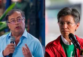 El presidente Gustavo Petro insiste en modificar el contrato del Metro y la administración de Claudia López asegura que es inviable. FOTO CAMILO SUÁREZ Y COLPRENSA 