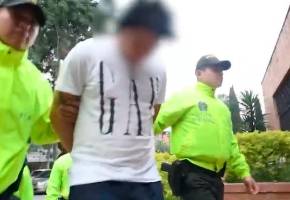 El capturado es investigado como presunto responsable de homicidios y tráfico de estupefacientes. FOTO Captura de video Policía Metropolitana
