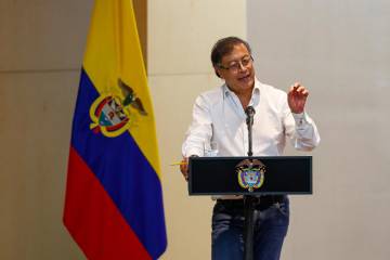 El presidente Gustavo Petro explicó que hacer la reforma agraria significa cumplir con el primer punto del Acuerdo de Paz. Foto: Manuel Saldarriaga