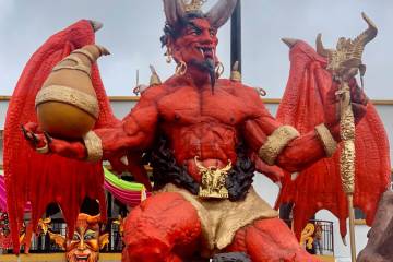 El Diablo del Carnaval 2023 fue hecho por el artista Diego Armando Guapacha Jurado, riosuceño de Bonafont. Foto: Freddy López García.