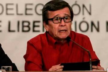 Pablo Beltrán es jefe del equipo negociador del ELN en la mesa de diálogo con el Gobierno. FOTO: EFE