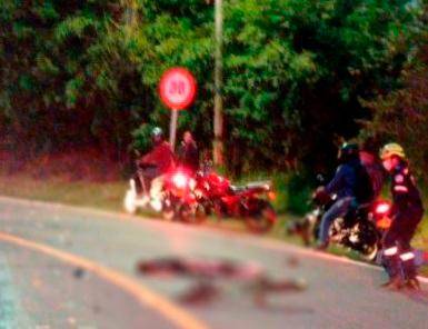 El hecho ocurrió en la vía que comunica a La Ceja y Medellín. FOTO CORTESÍA
