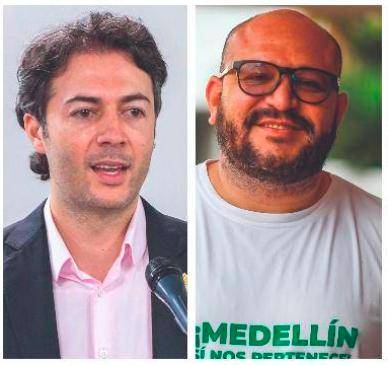 El alcalde Daniel Quintero y Andrés Rodríguez, uno de los lideres de la revocatoria, han tenido varios cruces de señalamientos a lo largo del proceso de revocatoria. FOTO