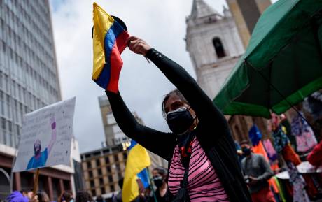 En las jornadas del paro nacional se dieron expresiones artísticas y culturales que en algunas ocasiones estuvieron marcadas por actos vandálicos. FOTO: Colprensa.