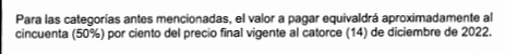 Facsímil del decreto que hizo oficial el descuento.