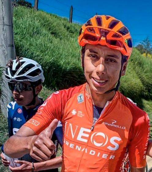 El cambio en el rostro de Egan Bernal es evidente. FOTO: @JAIMEWILLDIE